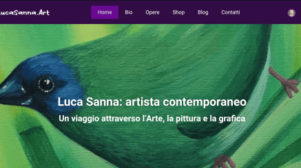 Screencapture sito lucasanna.art